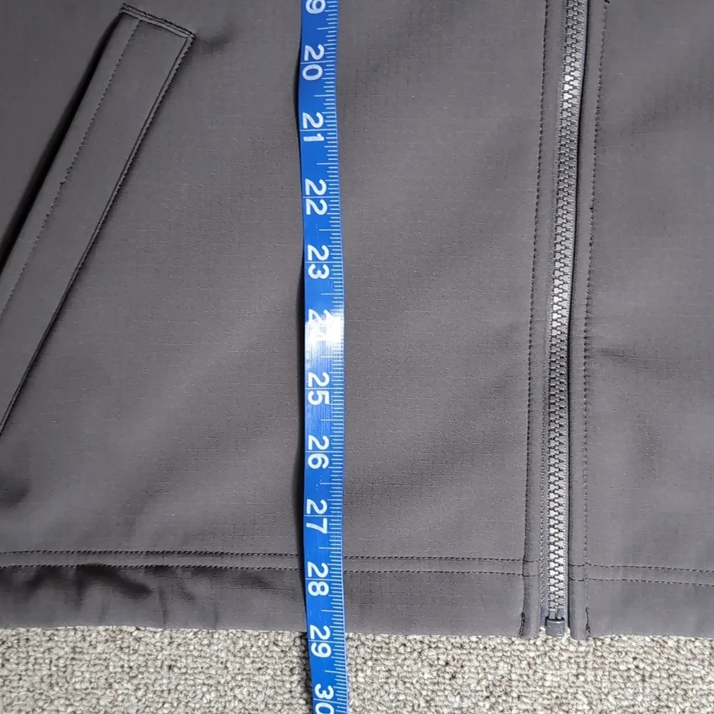L.L. Bean Windproof Soft Shell Jacket Size Large In Alloy Gray Fleece Lined - Picture 12 of 13